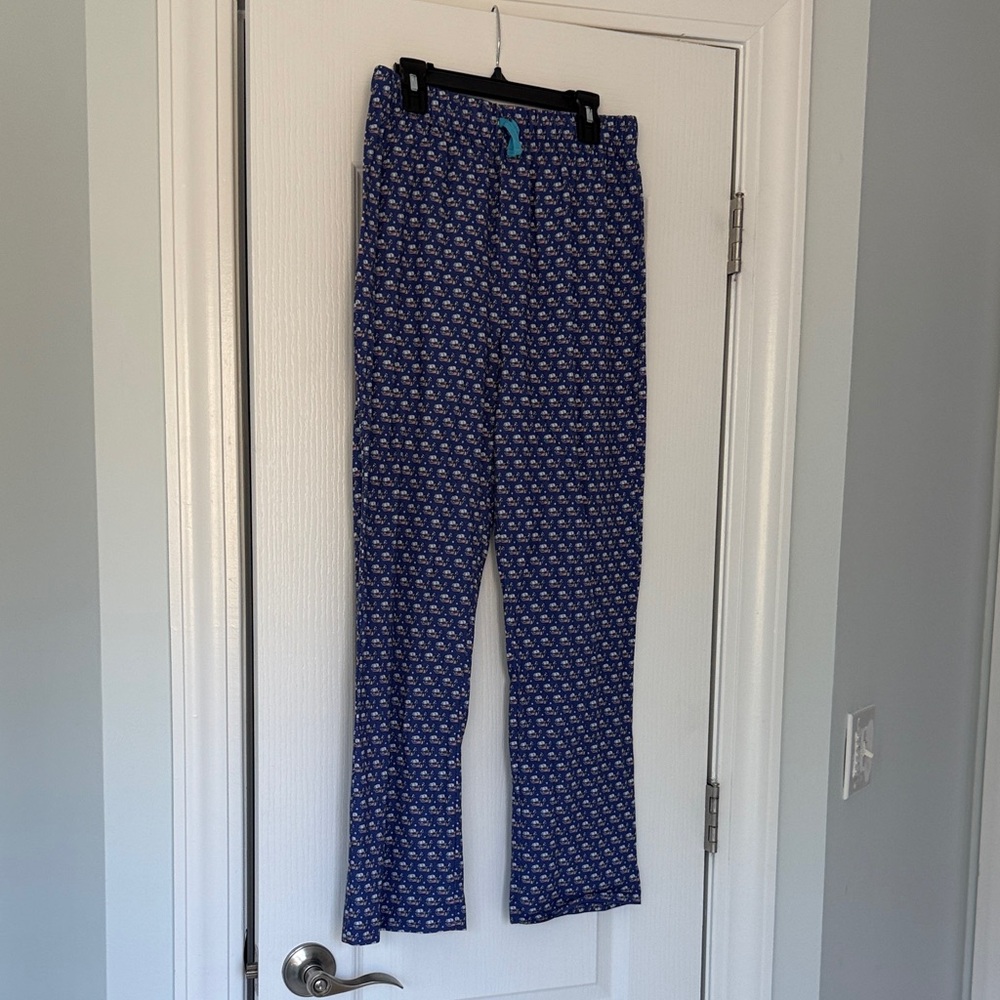 Vineyard Vines Purple/Navy Whale Print Fabric